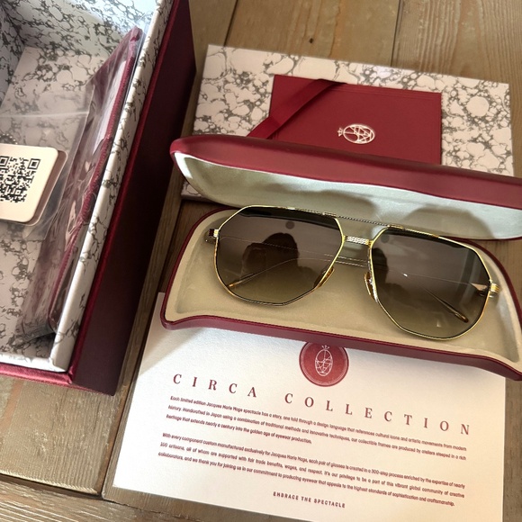 Jacques Marie Mage Other - Jacques Marie Mage Reynold Limited Edition Sunglasses in Electrum